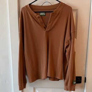 Daily Drills Henley button thermal EUC